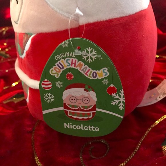 Squishmallow Christmas 8” Nick Santa Claus & Nicolette Mrs Claus Plush Kellytoys - Picture 7 of 11